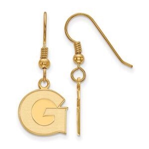 14k Gold Plated Silver Georgetown University Dangle Earrings